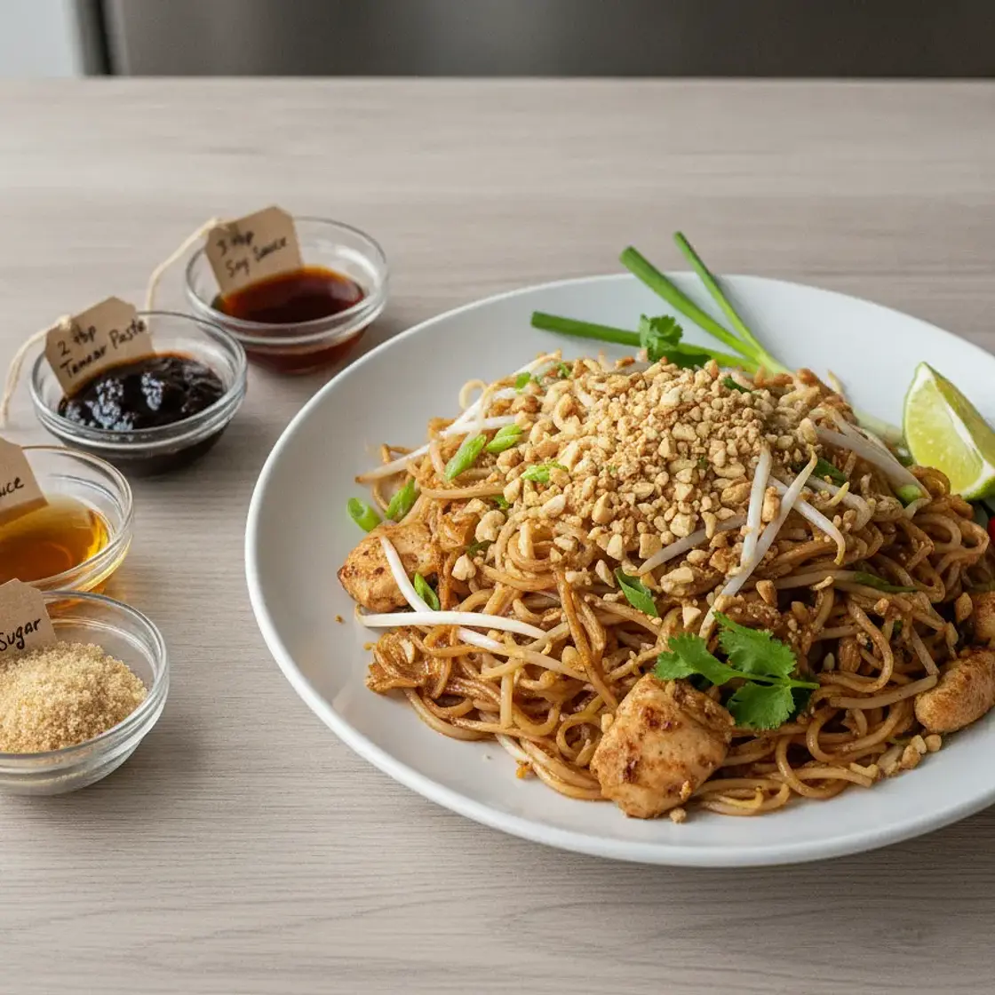 Easy Chicken Pad Thai