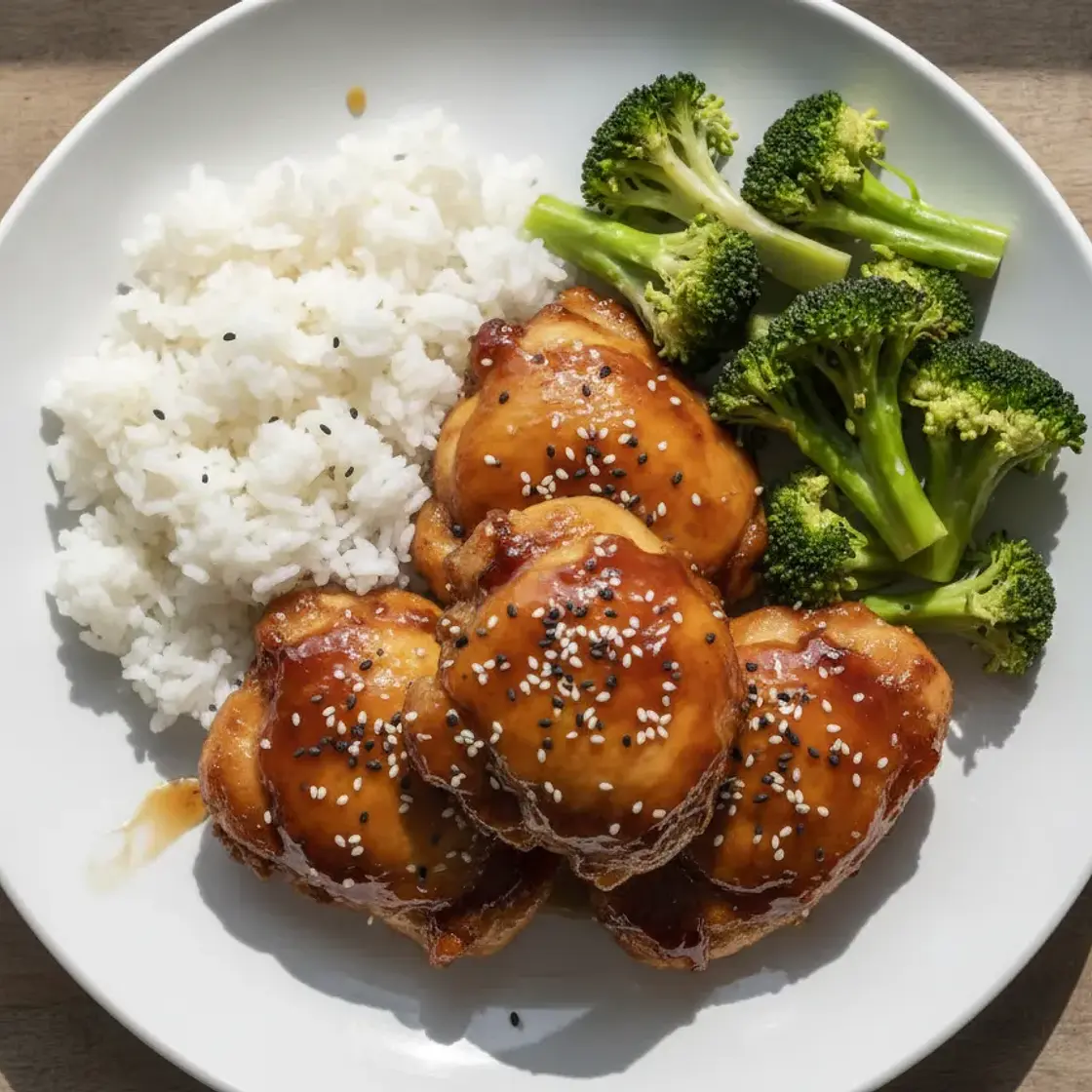 Air Fryer Teriyaki Glazed Chicken Thighs