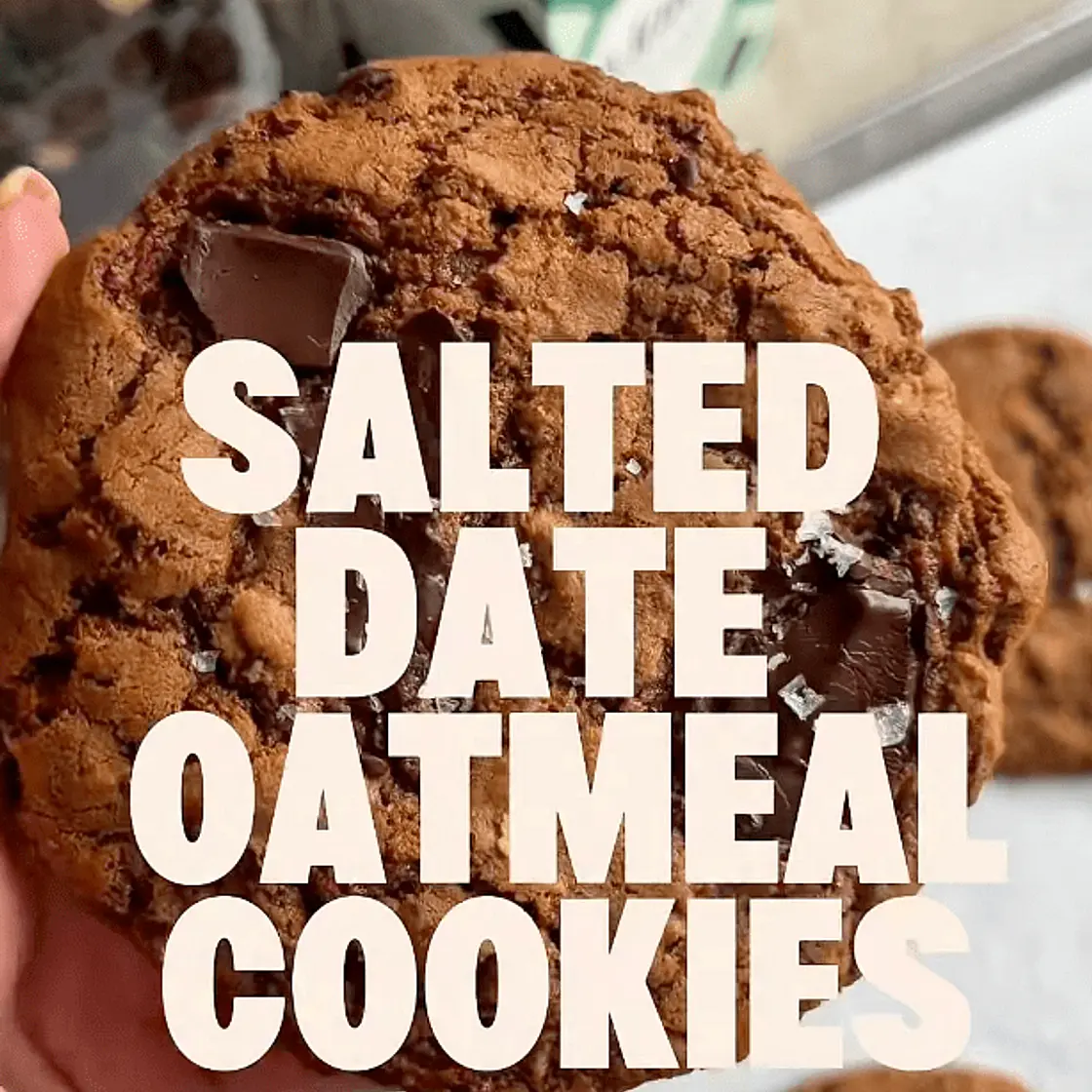 🍪 SALTED DATE OATMEAL COOKIES 🍫✨