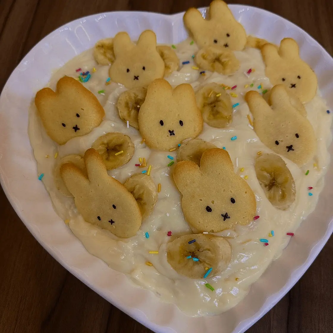 Miffy Banana Pudding 🍌🥛✨