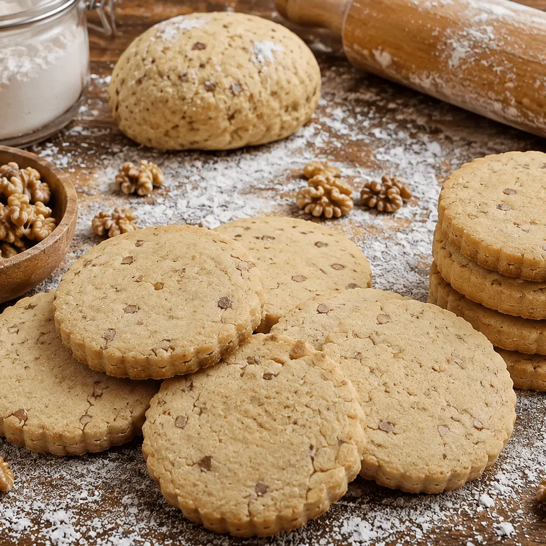 Walnut Shortbread Cookies