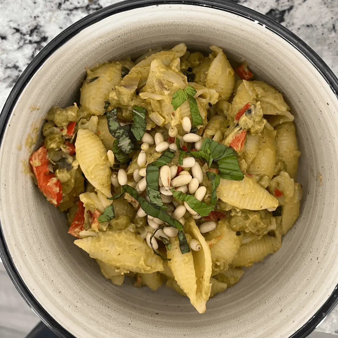 Peas and Basil Pesto Pasta