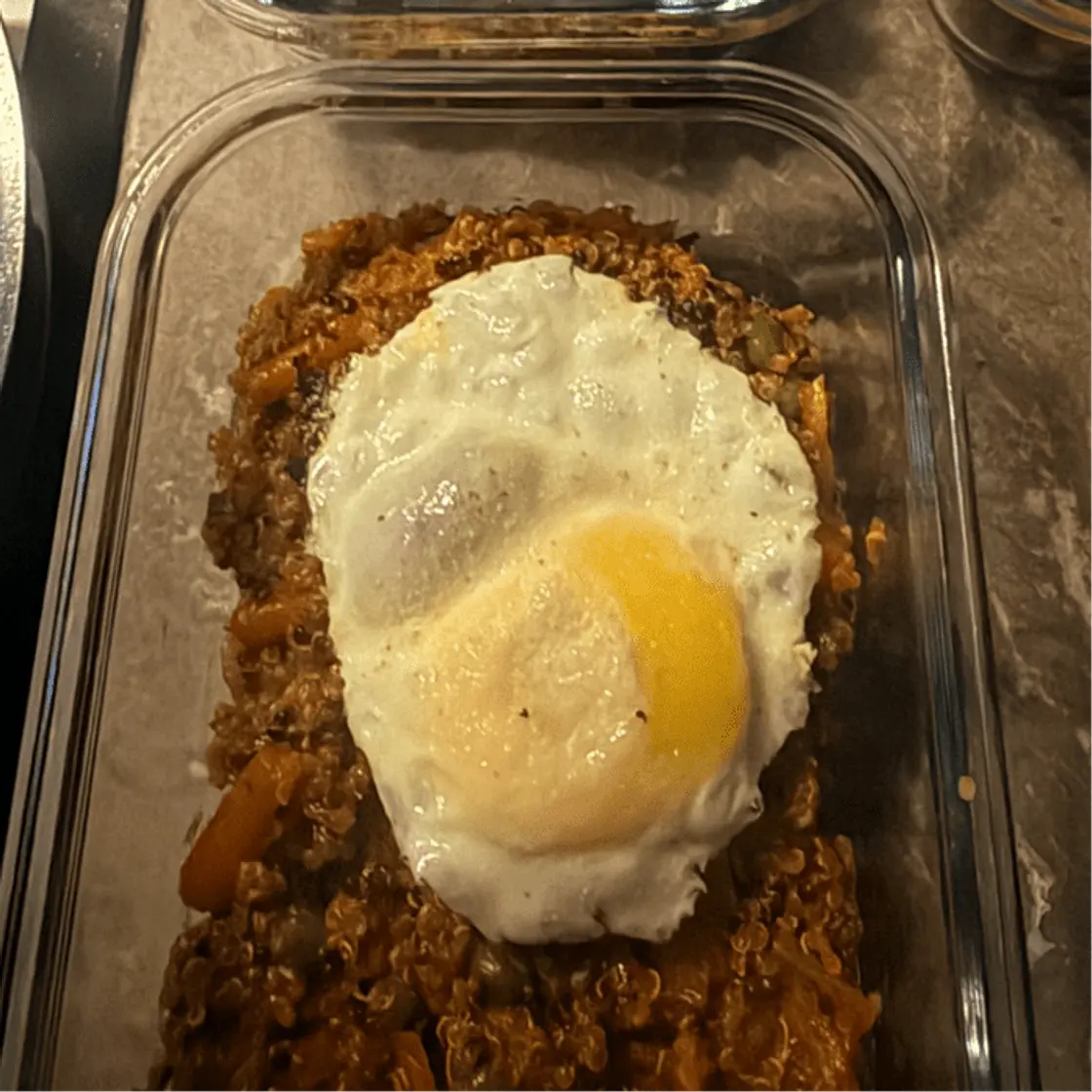 Vegetarian Kimchi Tempeh with Cauliflower Rice