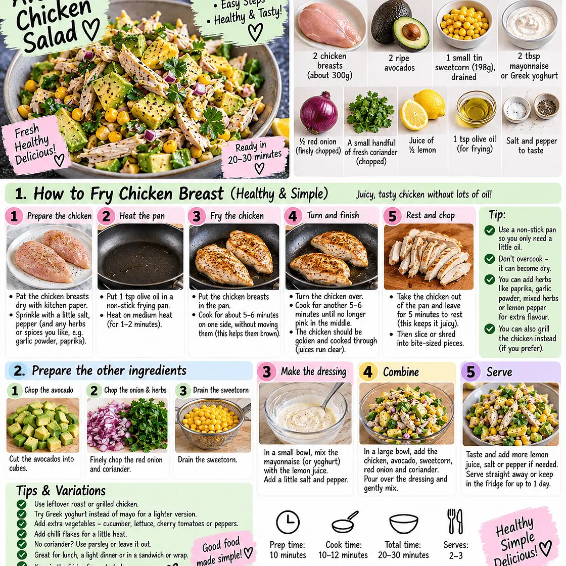 Lolo's simple Avocado Chicken Salad
