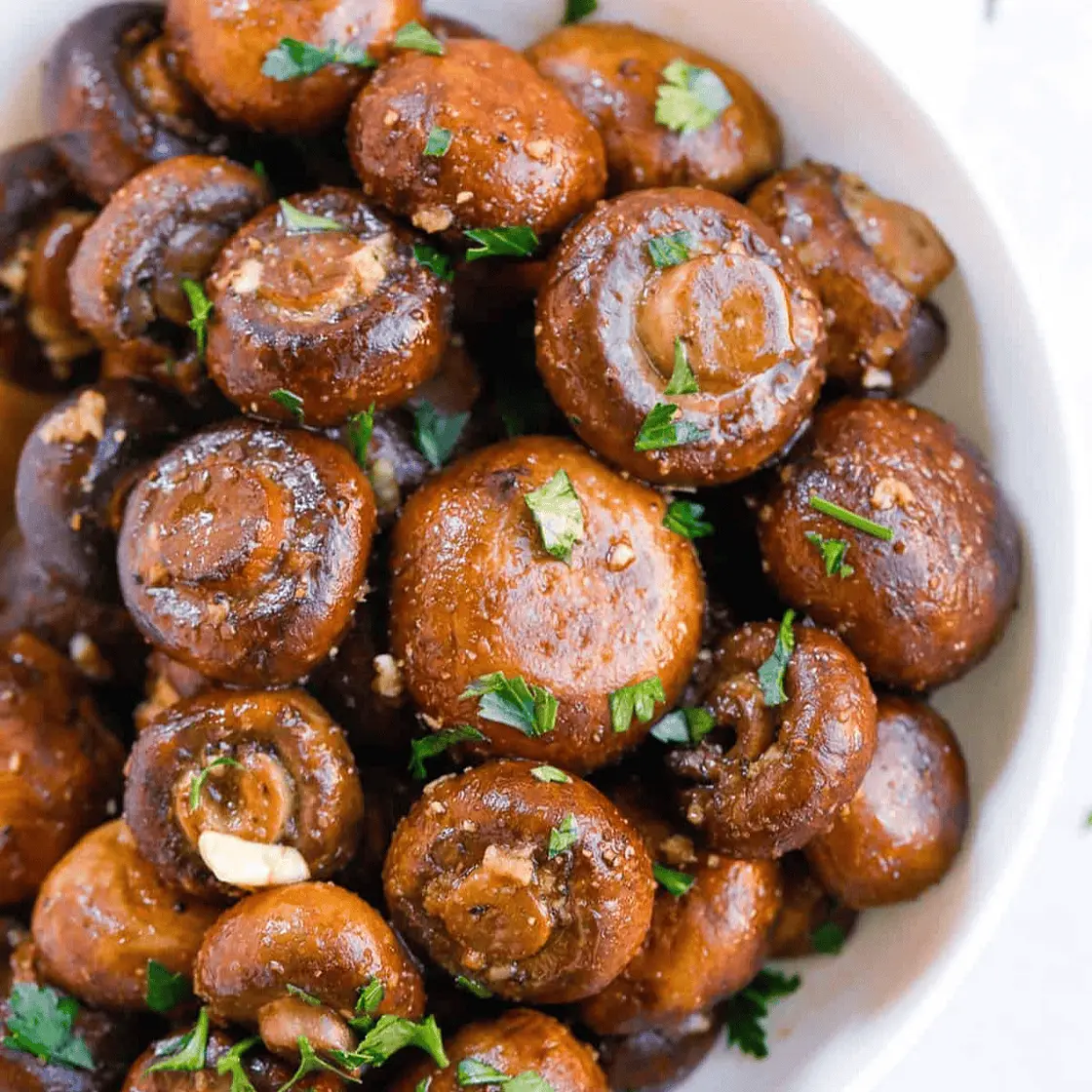 Roasted Garlic Mushrooms with Butter