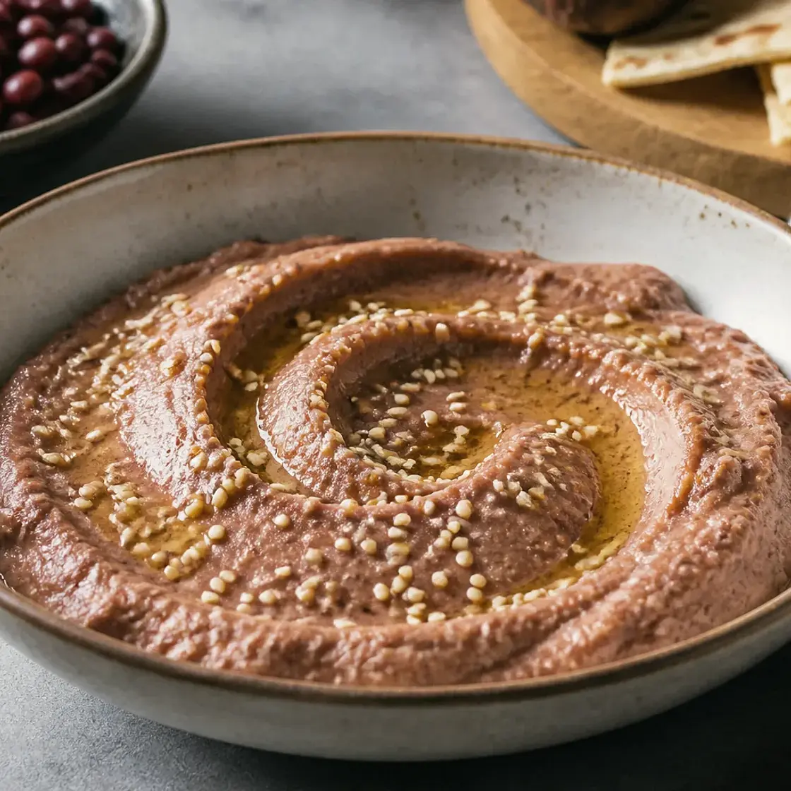 Adzuki Bean Hummus with Lemon and Honey