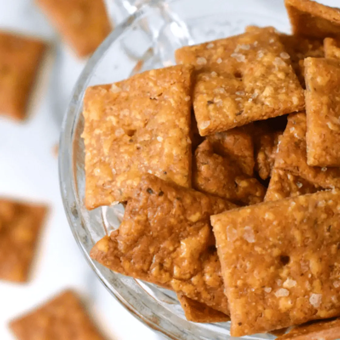 Sourdough Cheez-Its (Optional Fresh-Milled Flour)