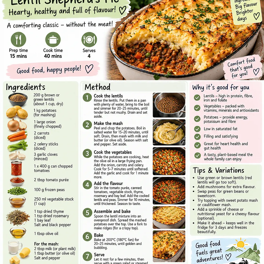 Lolo's Lentil Shepherd’s Pie