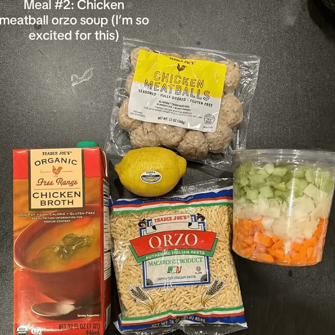 Chicken Meatball Orzo Soup