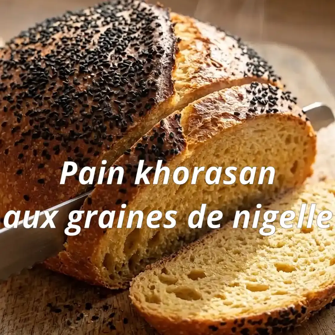 Pain khorasan aux graines de nigelle