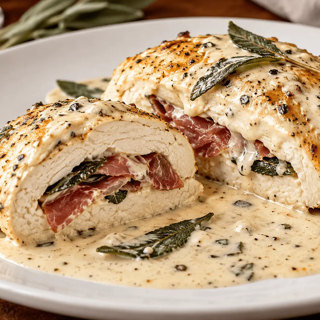 Prosciutto & Sage Stuffed Chicken Breast