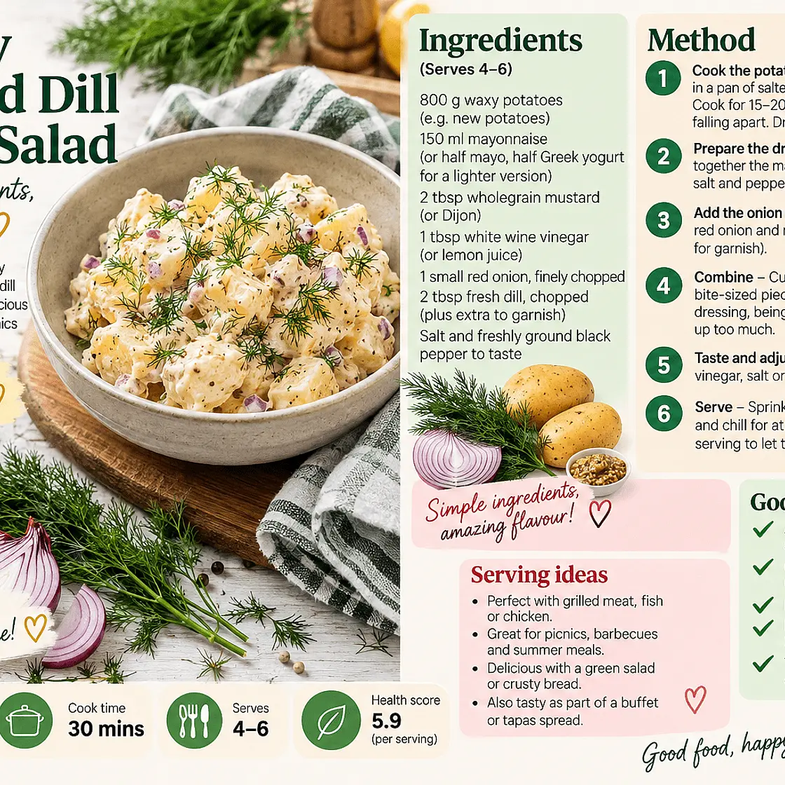 Lolo's   Creamy Mustard Dill Potato Salad
