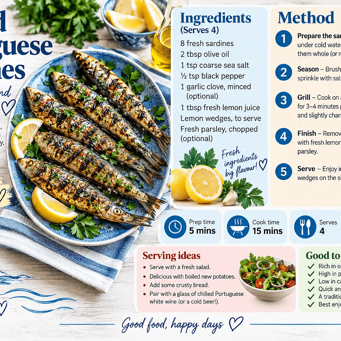 Lolo's Grilled Portuguese Sardines