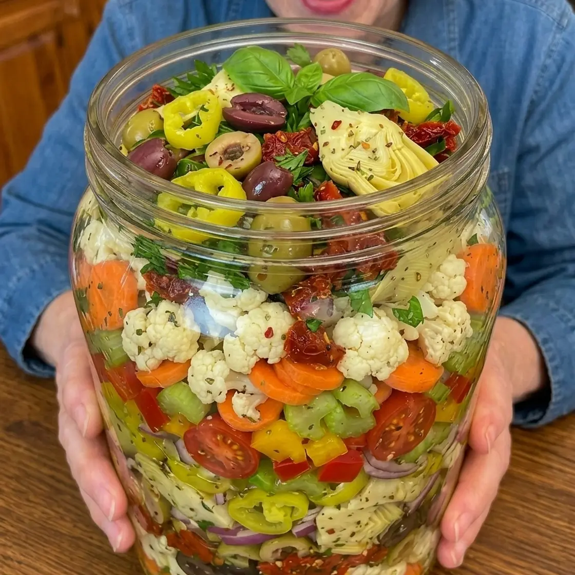 Classic Italian Antipasto Vegetable Salad