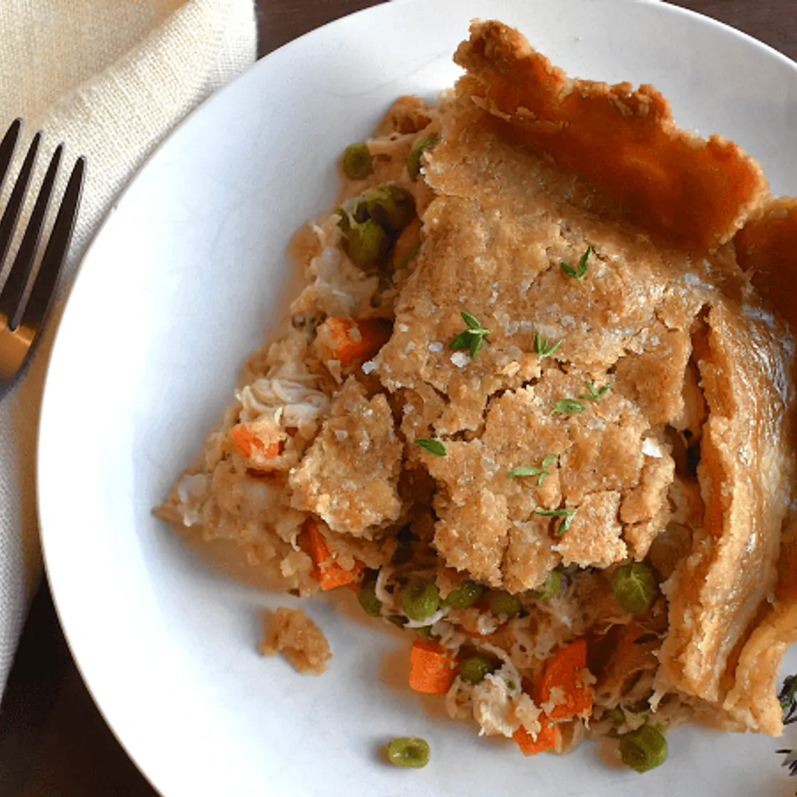 Chicken Pot Pie in a Casserole Dish (Feeds a Crowd!)
