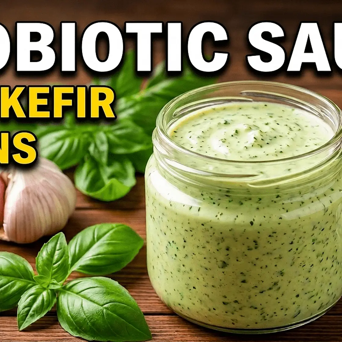 Creamy Garlic & Water Kefir Probiotic Sauce (Easy & Unique)