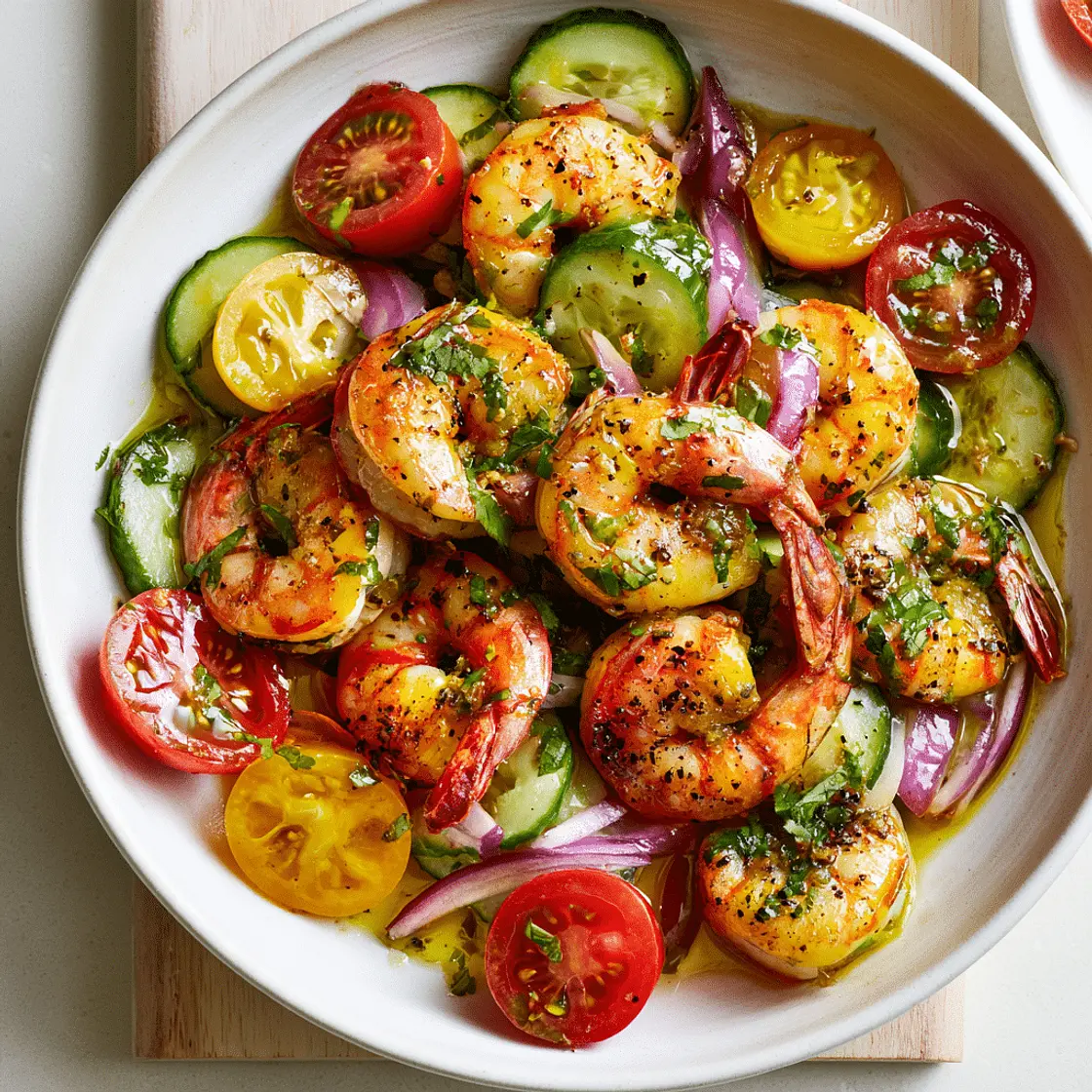 Fresh Roasted Shrimp Salad with Lemon & Cilantro