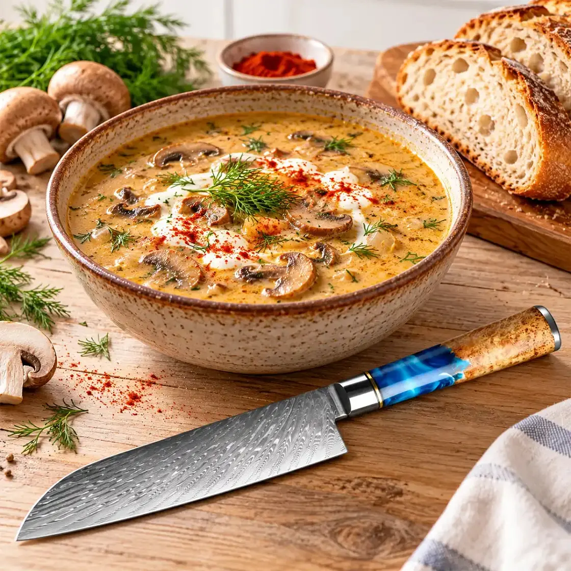 Hungarian Mushroom Soup Recipe | Creamy & Easy