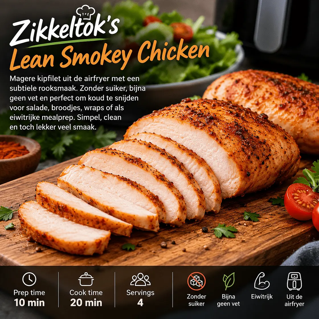 Zikkeltok’s Lean Smokey Chicken