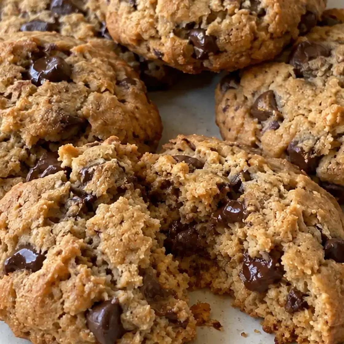 Chickpea Peanut Butter Chocolate Chip Cookies