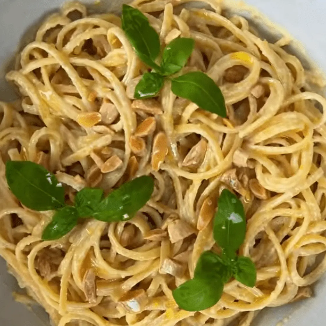 Linguine al limone pesto
