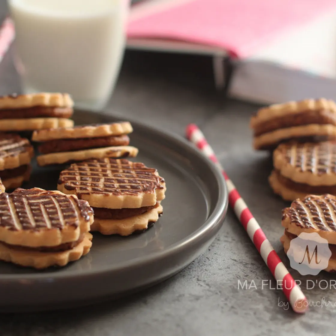 Biscuits sandwichs aux dattes