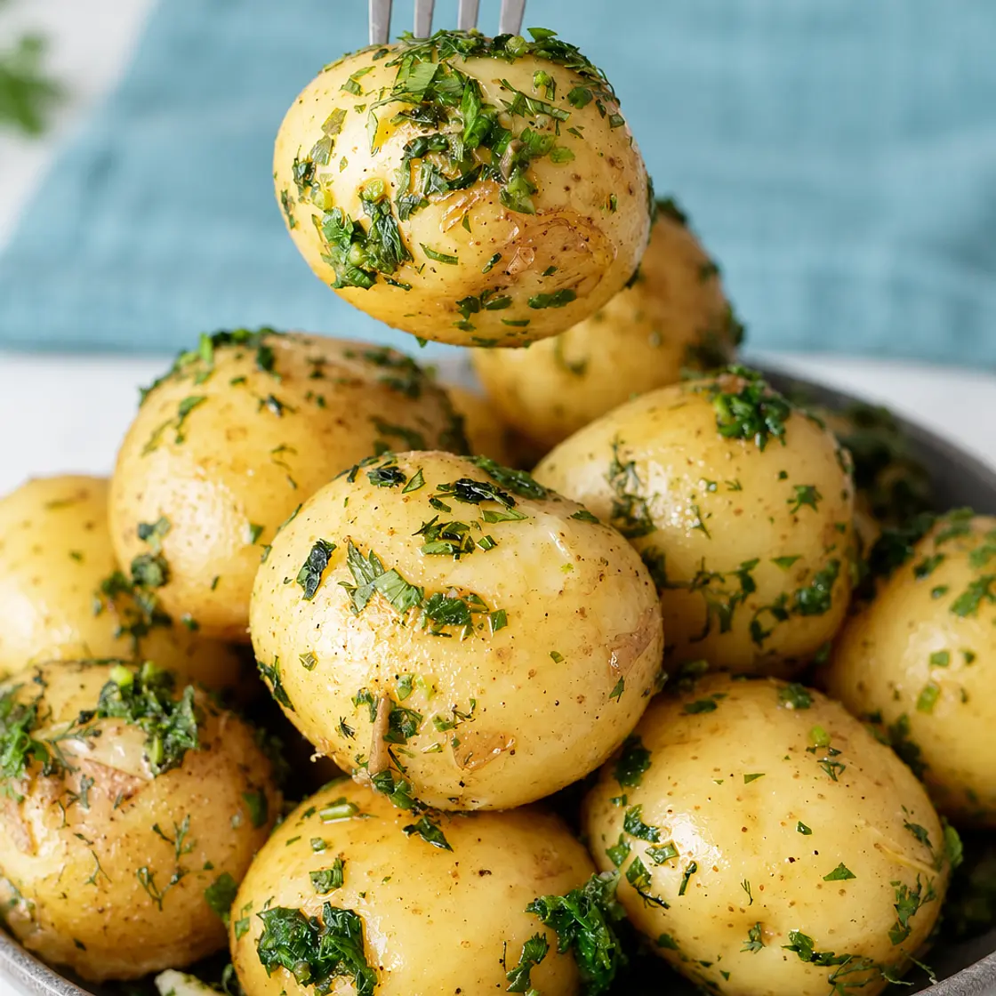 Baby Potatoes Recipe with Butter and Fresh Herbs