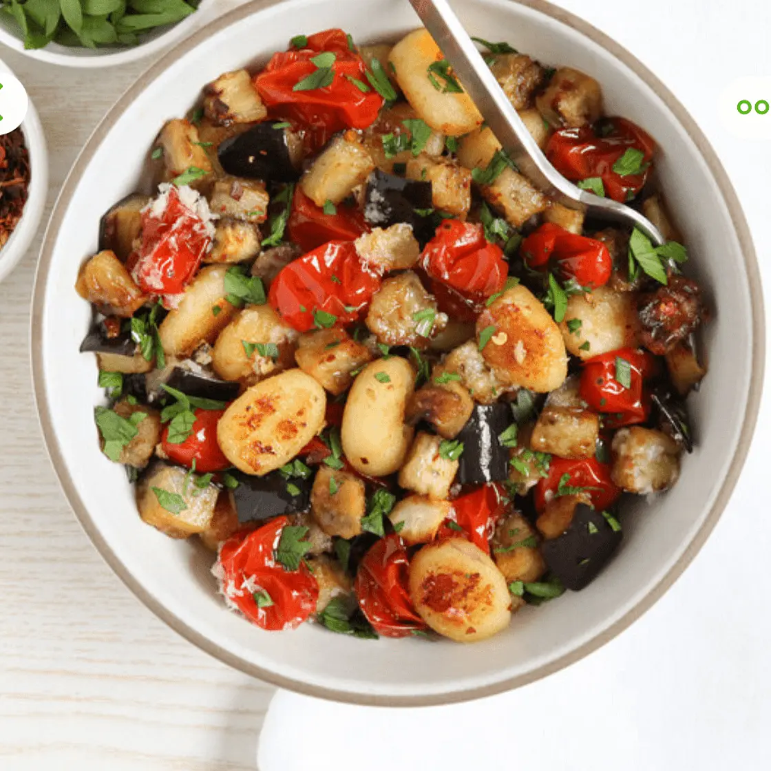 Sheet Pan Gnocchi "alla Norma" with Roasted Eggplant and Tomatoes