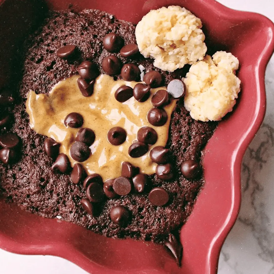 Vegan Chocolate Mug Cake {grain-free and keto-friendly}