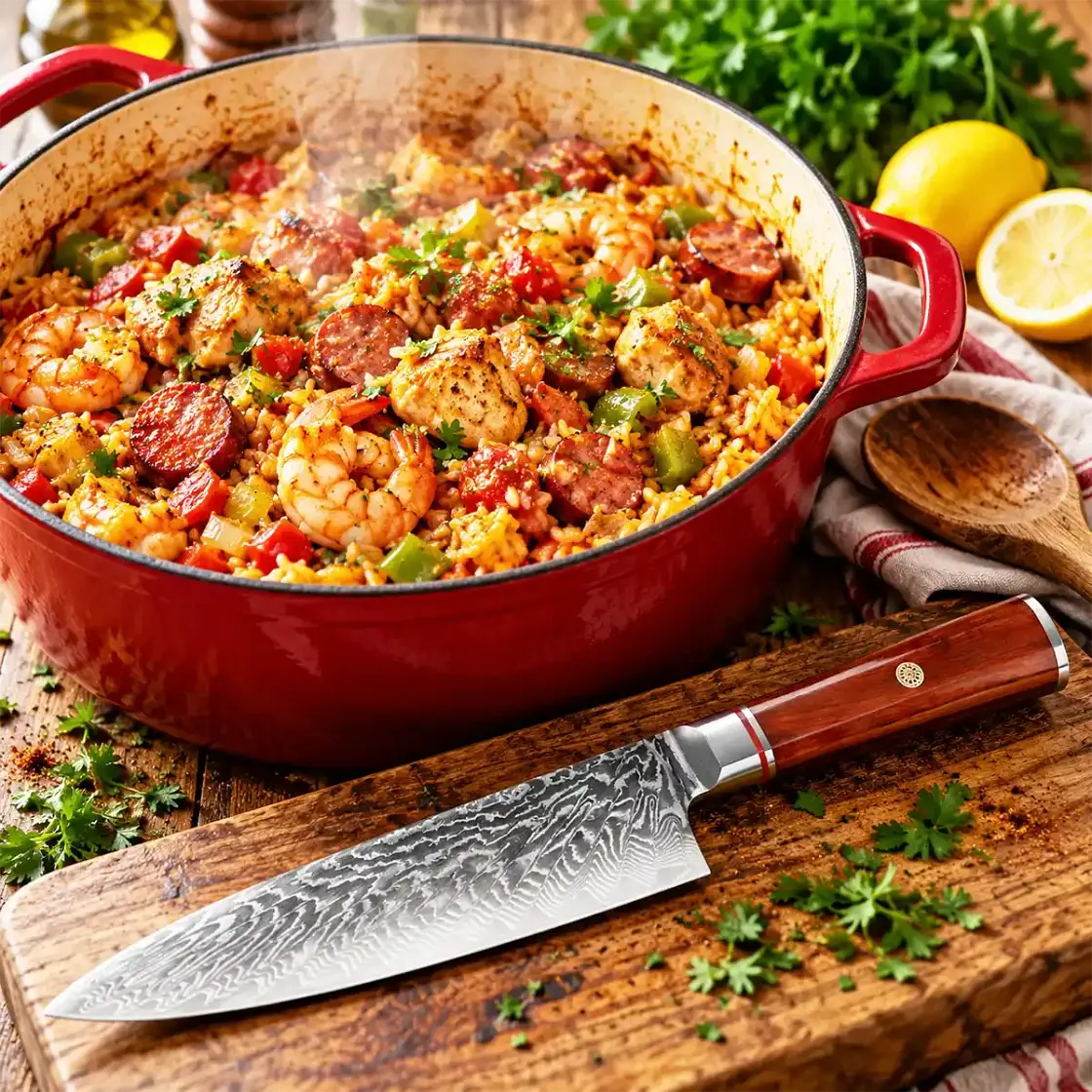 Jambalaya Recipe with Chicken, Shrimp & Sausage