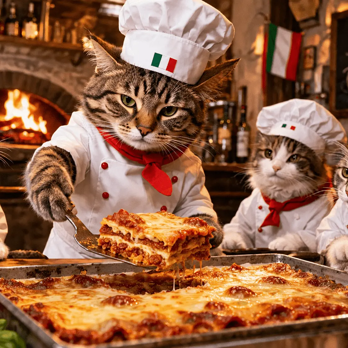 Trattoria del Gatto – Three-Layer Italian Lasagna