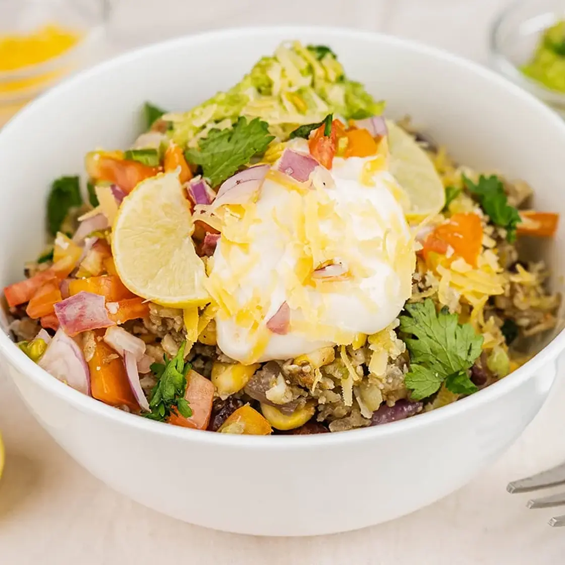 Healthy Cauliflower Rice Bowl
