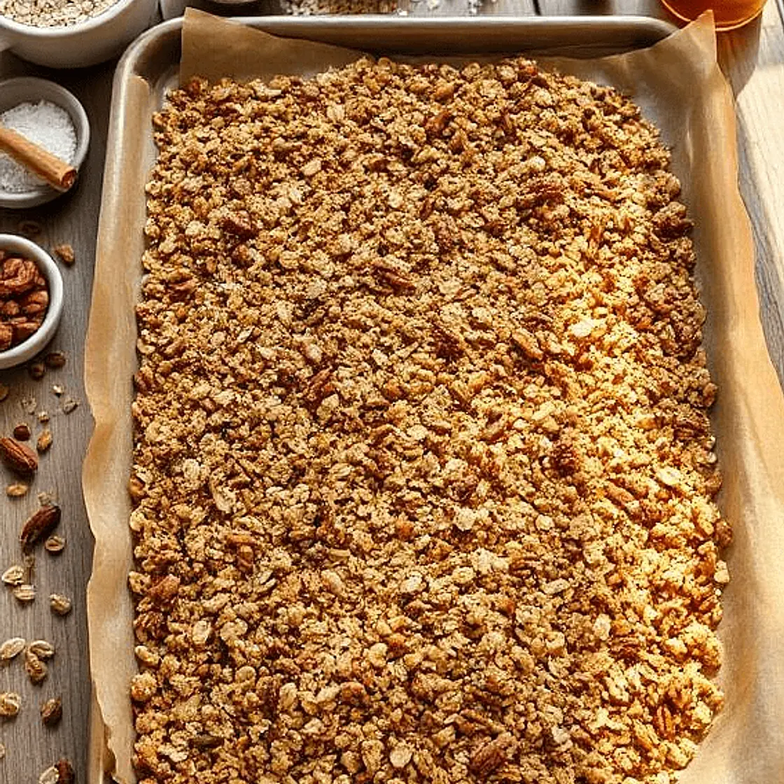 Homemade cinnamon granola