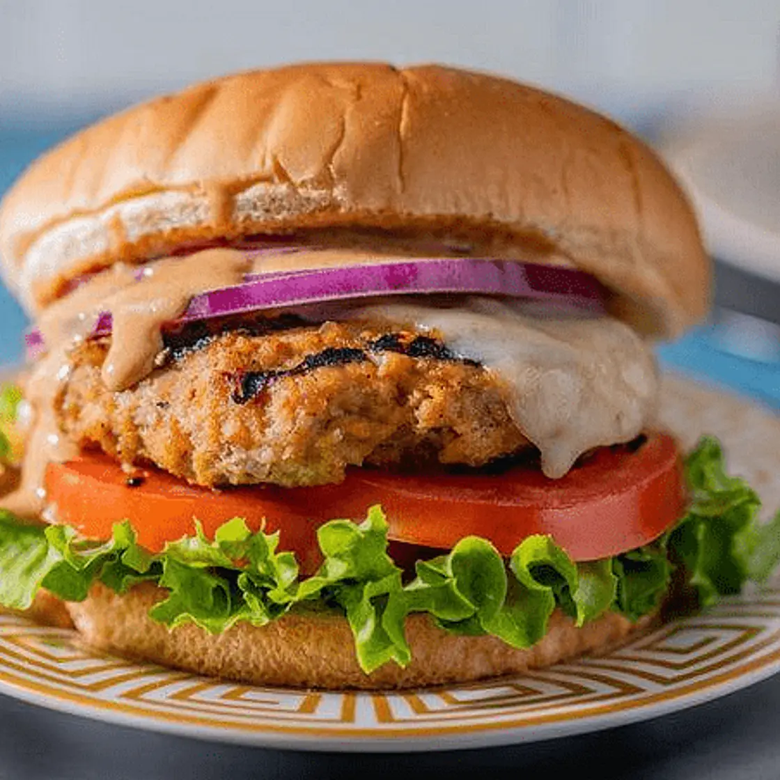 Spicy chicken burgers