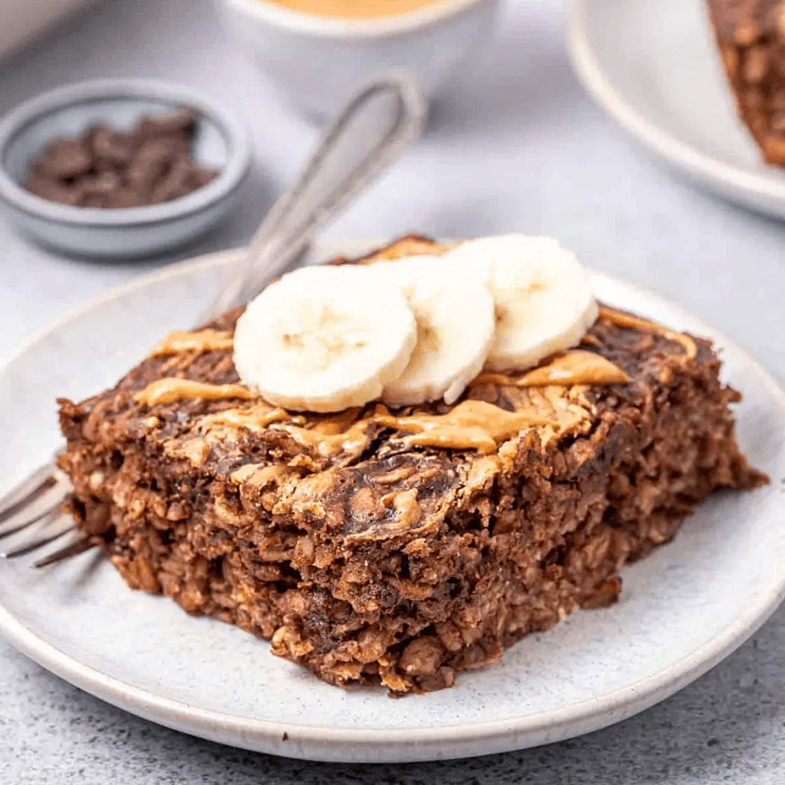 Chocolate peanut-butter baked oats