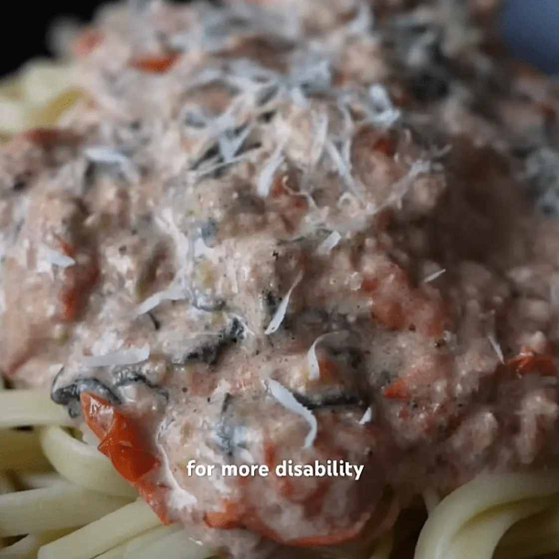 Disability Friendly Boursin Pasta Sauce