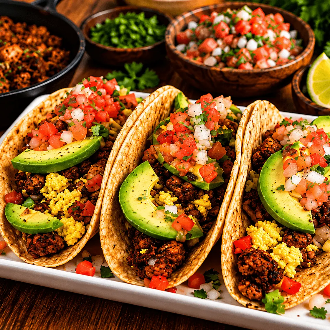 135g Protein Breakfast Tacos in 12 Minutes! 🔥 NO MEAT