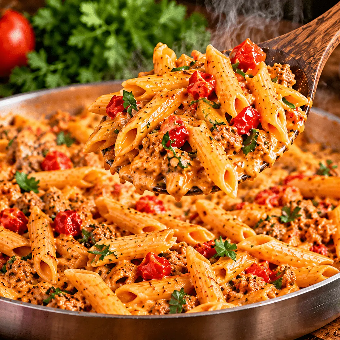 Creamy Vegan Chick’n Pasta