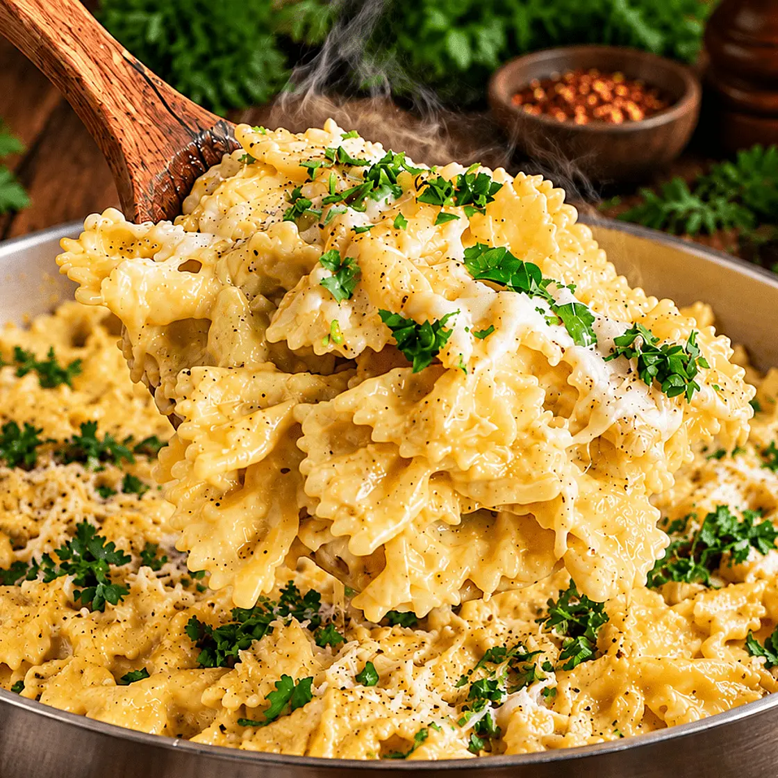 Creamy Caramelized Onion & Coconut Pasta