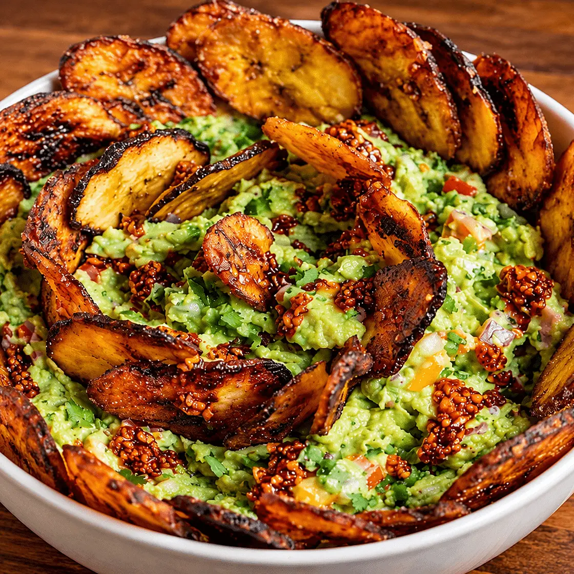 Ultimate guacamole with plantain