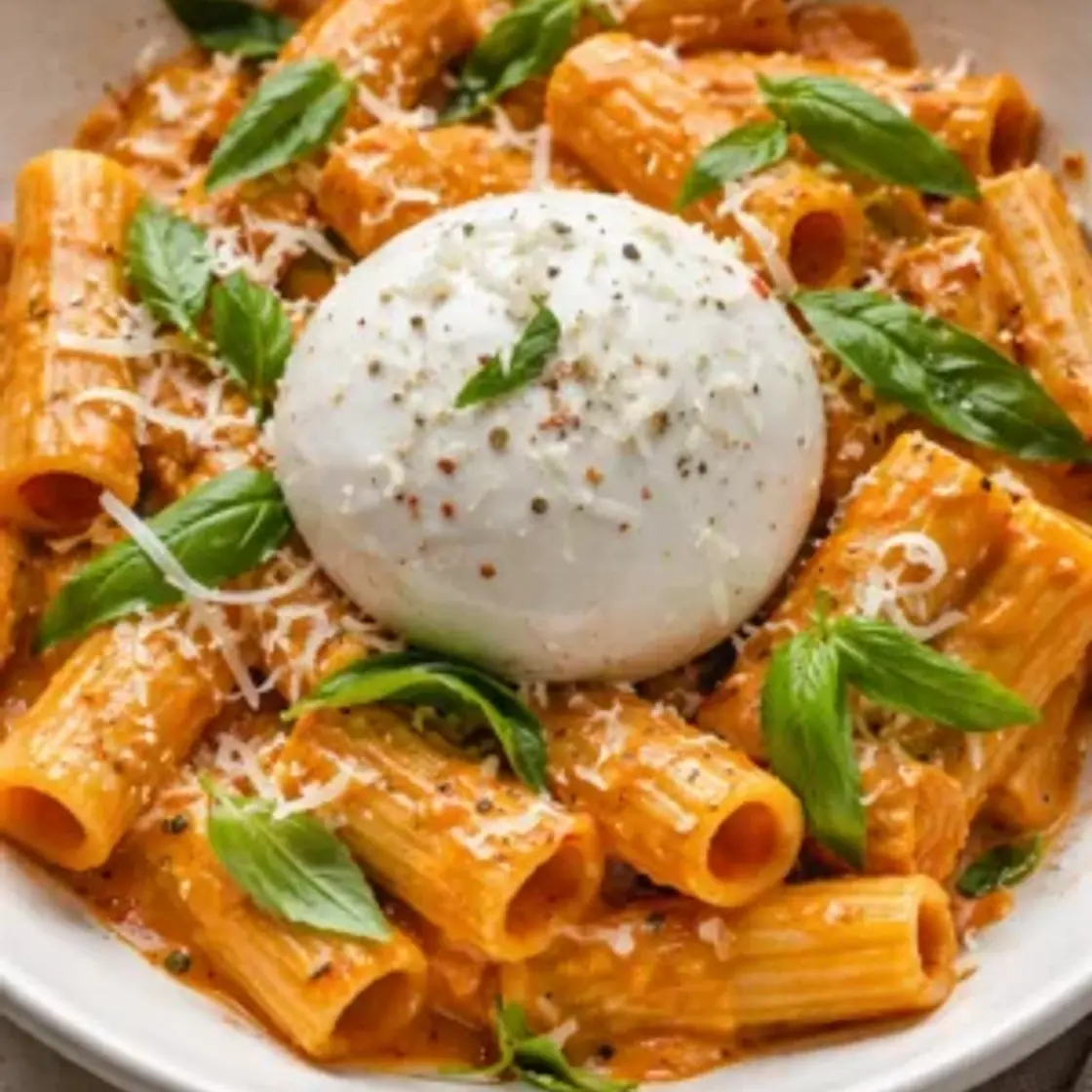 Creamy Tomato Burrata Pasta