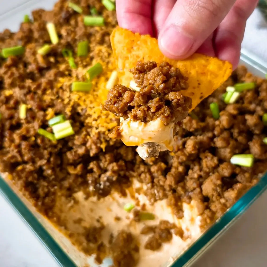 EASY 4 Ingredient Taco Dip Recipe (Best, Only 4 Ingredients)