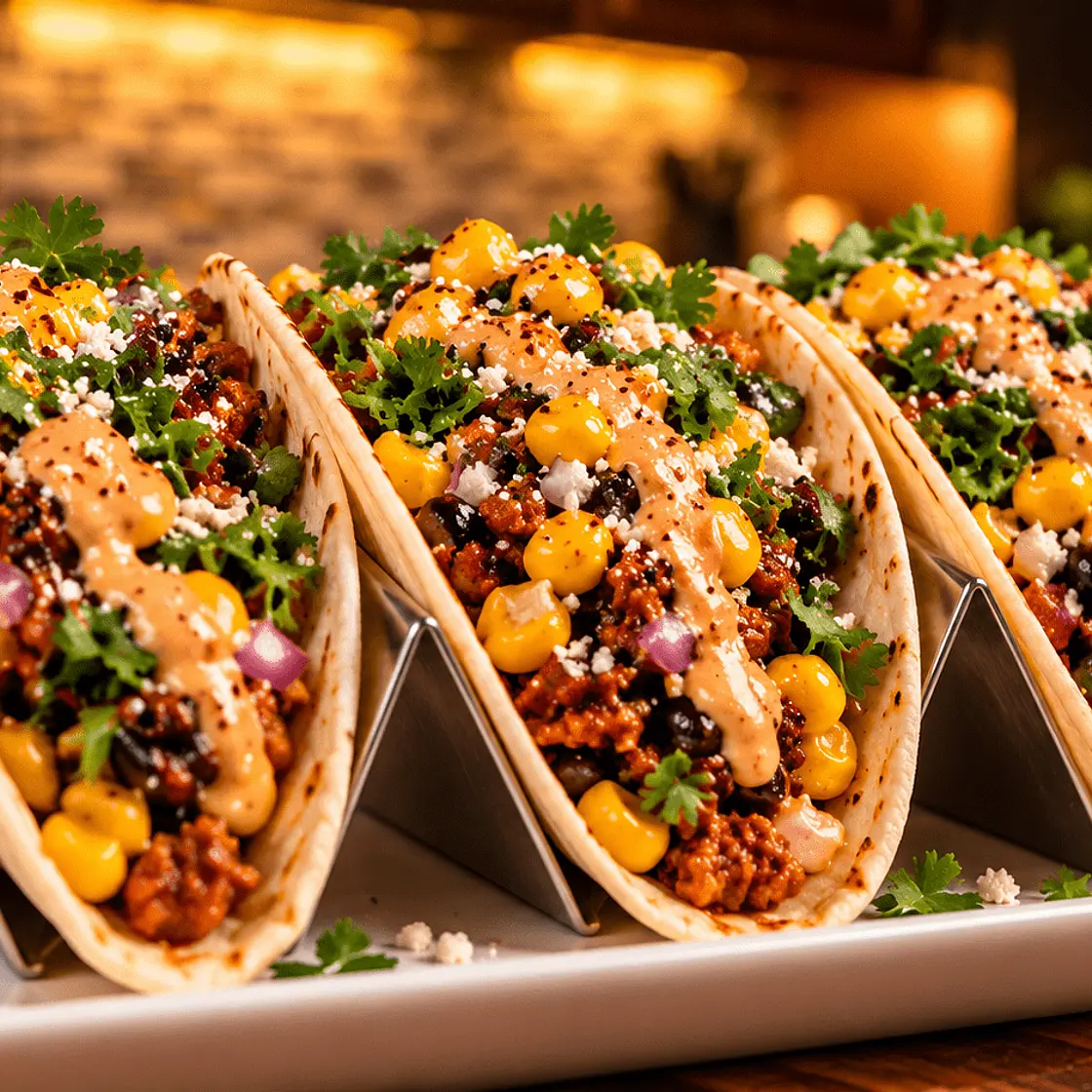 Vegan Breakfast Tacos with Soy Chorizo