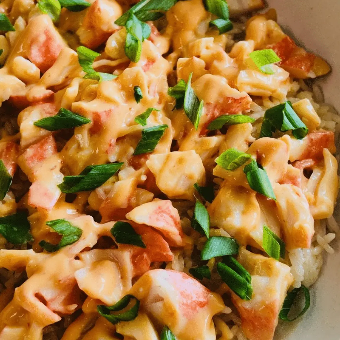 High Protein Crab Rangoon Rice Bowls