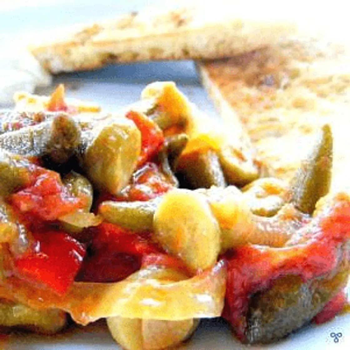 Zeytinyağlı Bamya — Turkish Okra in Olive Oil