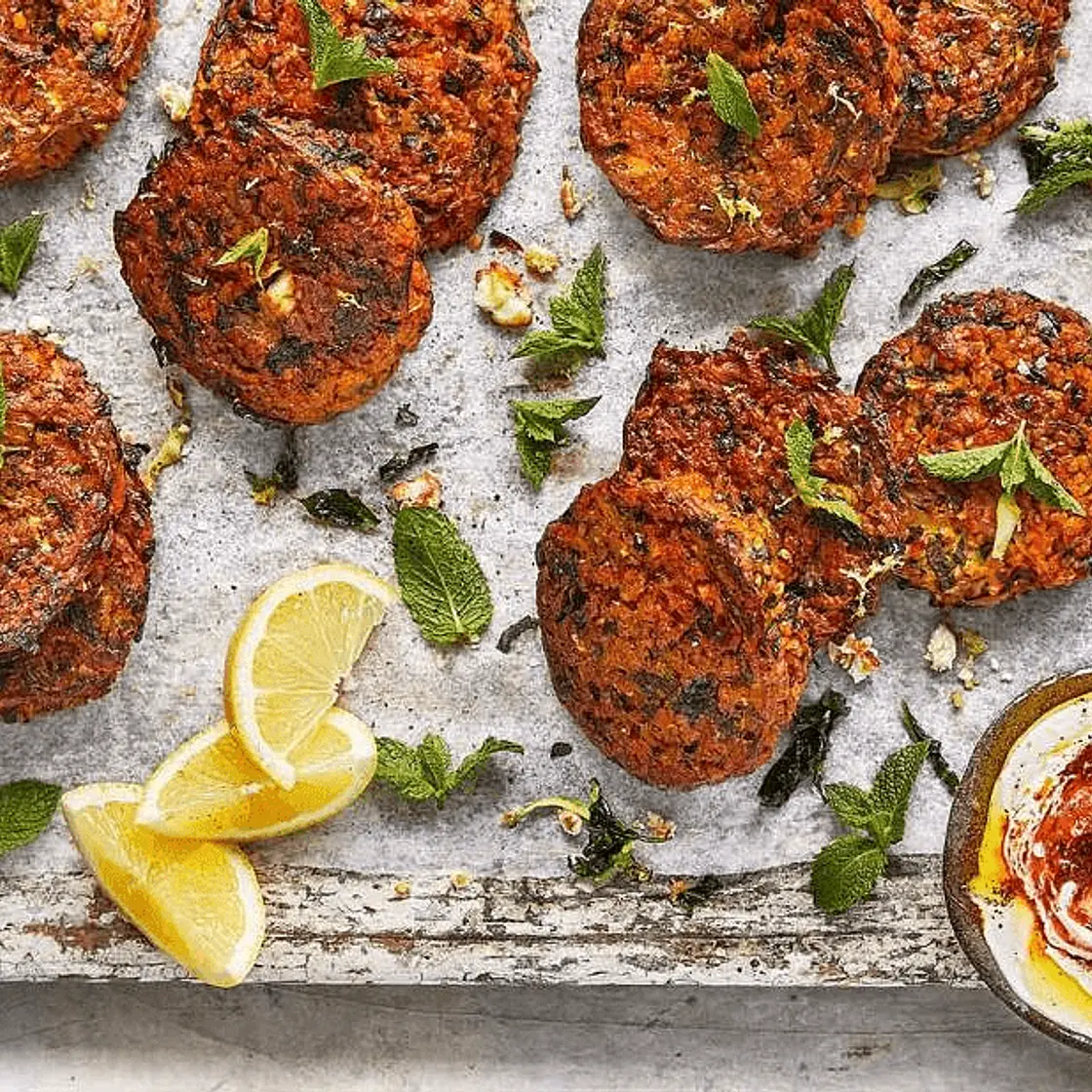 Feta, Courgette & Spinach Cakes