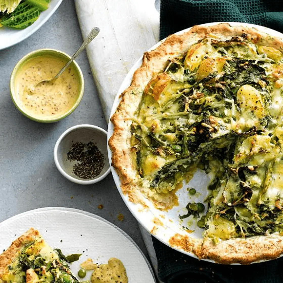 Spring Green Homity Pie