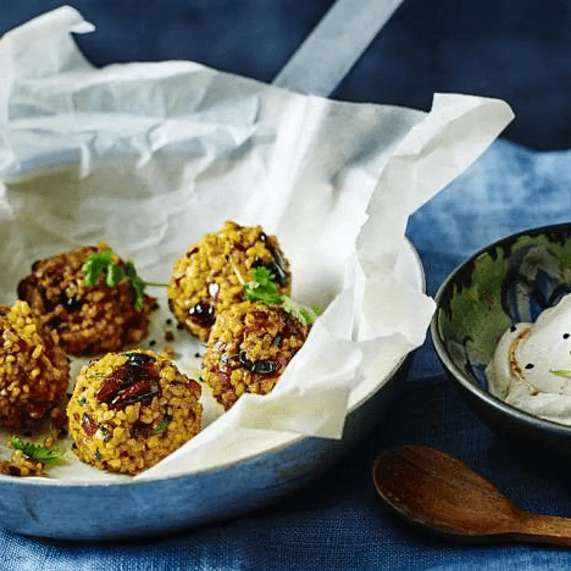 Bulgur Wheat Balls with Cranberries & Tamarind