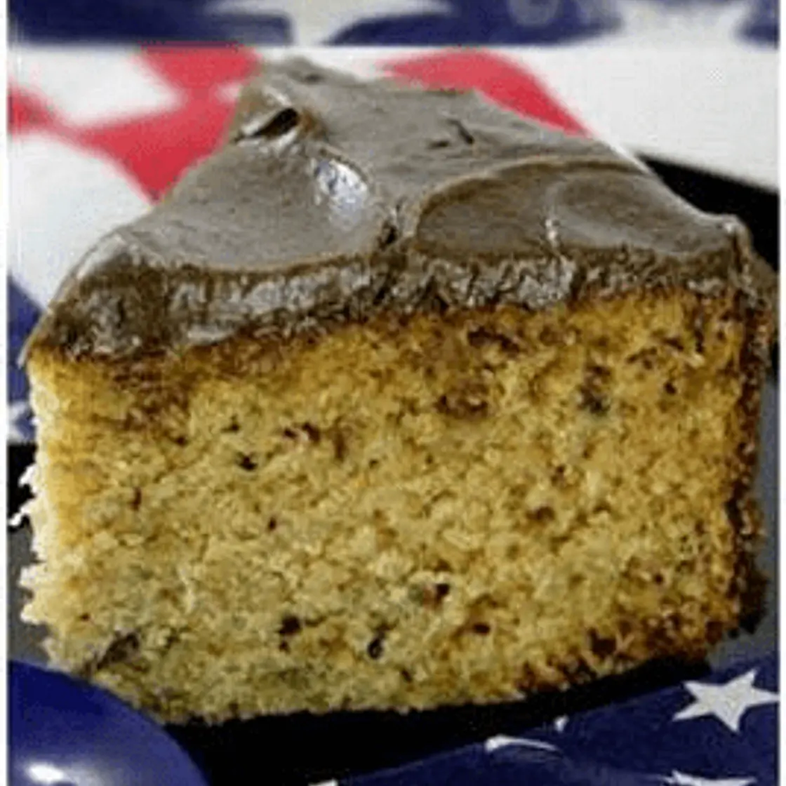 Aubergine Cake with Chocolate Buttercream