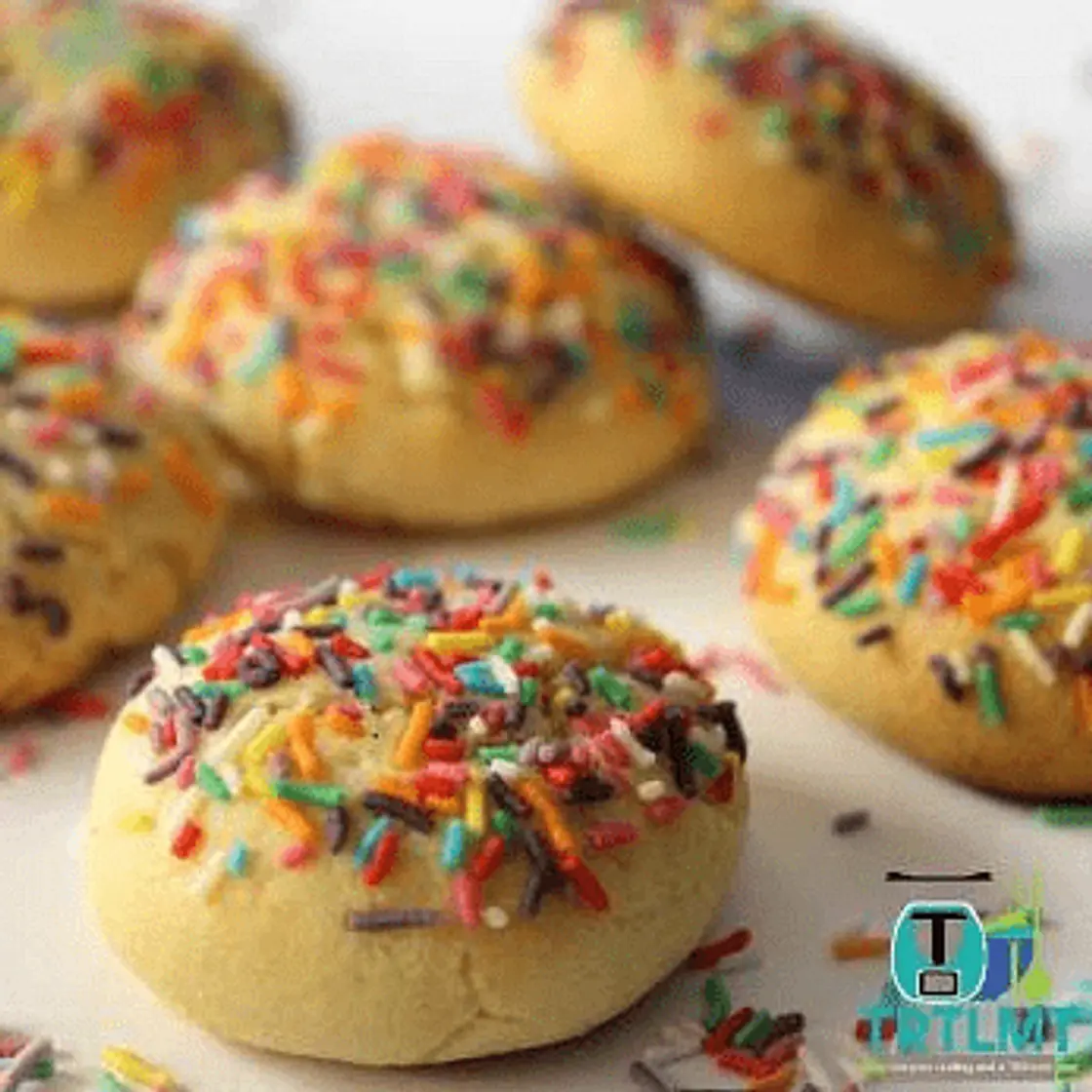 Condensed Milk Biscuits — Sprinkle Version
